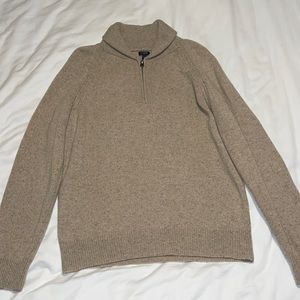 Jcrew Lambswool Quarterzip Sweater